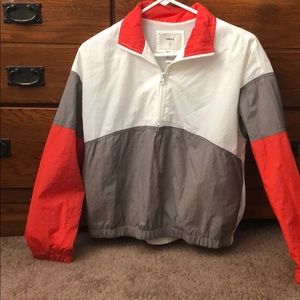 Color block windbreaker